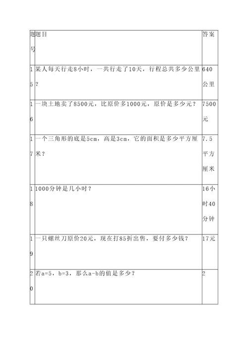 经典中考数学应用题