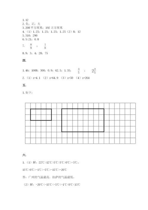 河北省【小升初】2023年小升初数学试卷（word）.docx