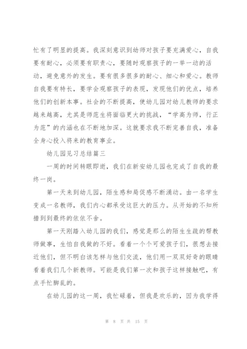 幼儿园见习总结优秀范文.docx