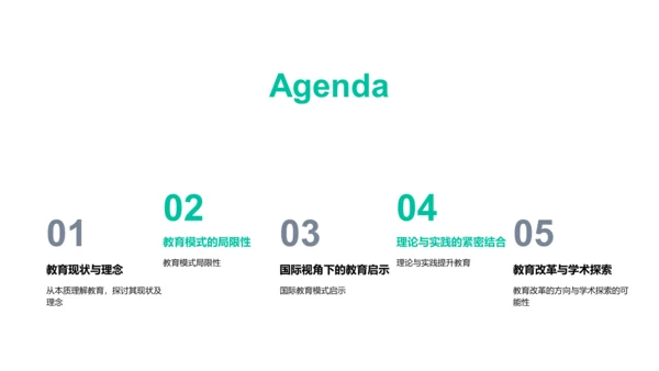 教育模式答辩报告PPT模板