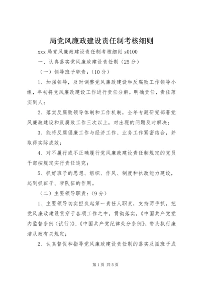 局党风廉政建设责任制考核细则 (5).docx