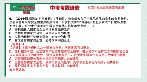 八上道法第四单元维护国家利益复习课件2024  
