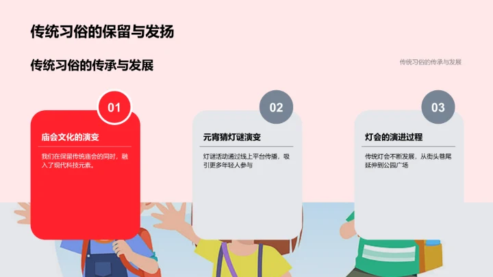 元宵节的演变PPT模板