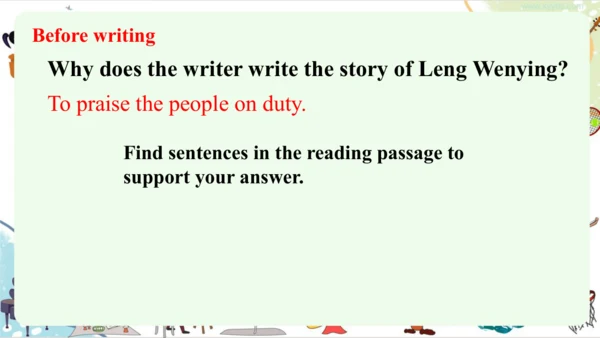 Unit4 Developing ideas （Reading for Writing）(Writi