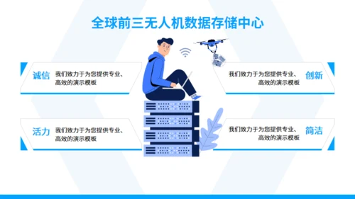 无人机送货快递科技公司介绍通用PPT模板