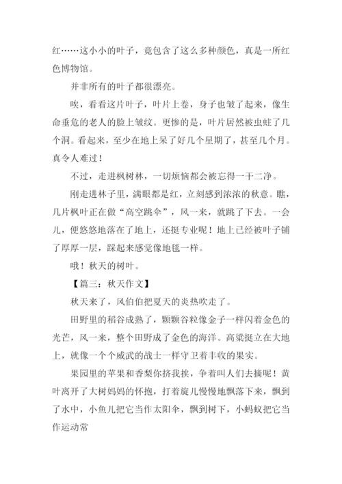 关于秋天的文章300字.docx