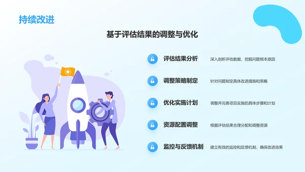蓝色插画风大学生互联网+创新创业项目计划书PPT模板