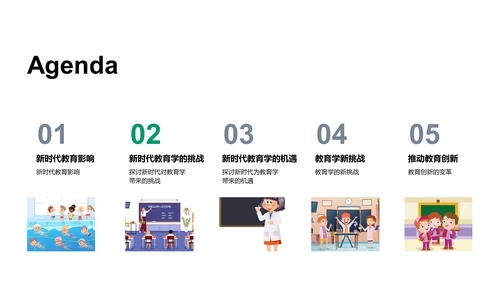 新时代教育新挑战PPT模板