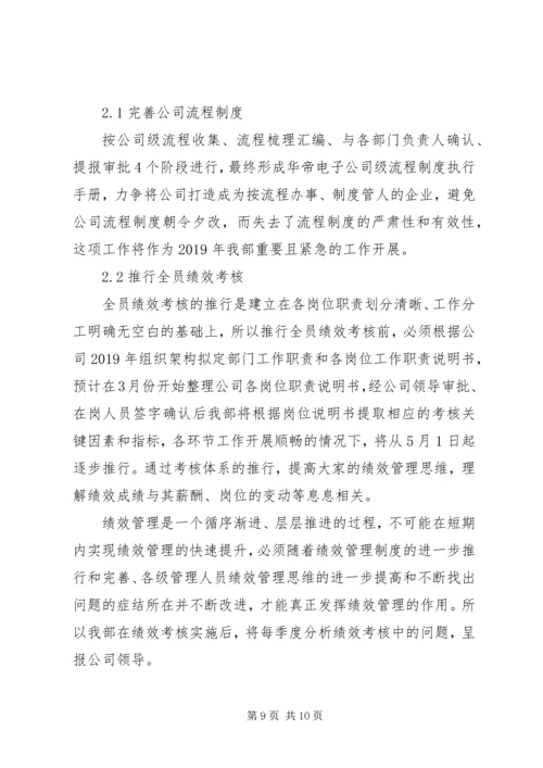 人事部一周工作计划范文.docx