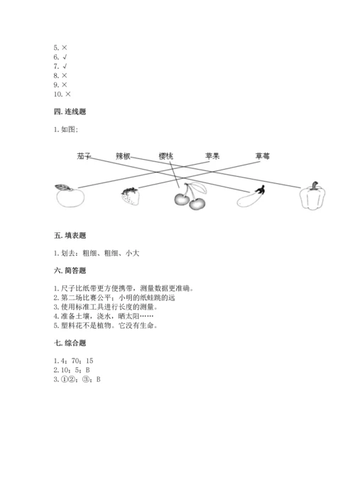 教科版一年级上册科学期末测试卷精品（夺冠）.docx