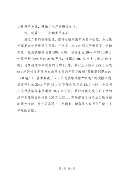 公司基建技改功臣事迹 (2).docx