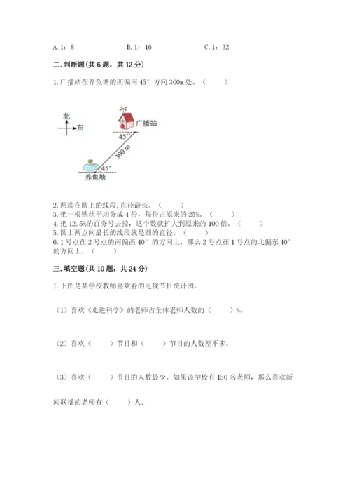 2022六年级上册数学期末测试卷及参考答案【综合题】.docx