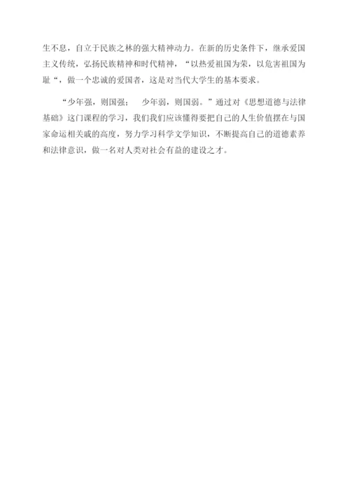 国开专科《思想道德修养与法律基础》网上社会实践报告范文小论文（十六）.docx