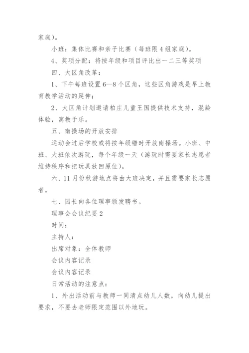 理事会会议纪要.docx