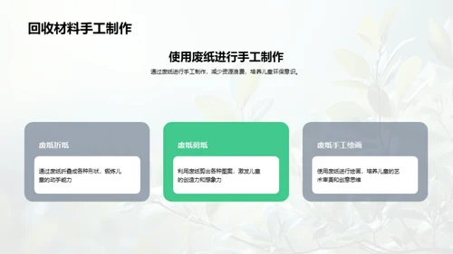 塑造绿色使者：儿童环保教育