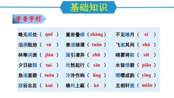 八年级语文上册第三单元（单元复习课件）(共48张PPT)