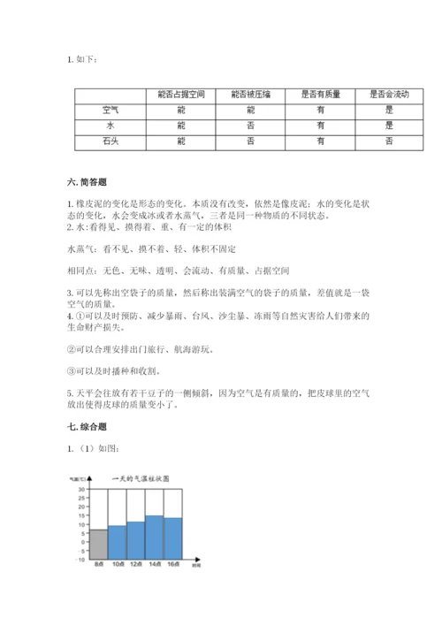 教科版小学三年级上册科学期末测试卷附参考答案【典型题】.docx