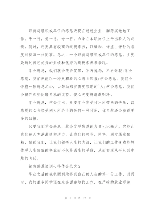 销售感恩培训心得体会范文5篇.docx