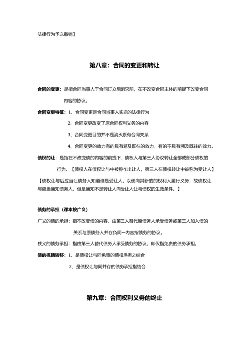 自考合同法复习资料.docx