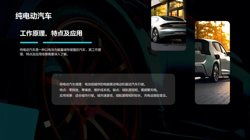 黑色创意酷炫新能源汽车知识介绍PPT模板