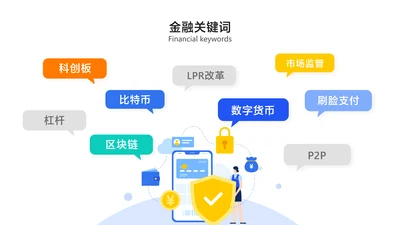 简约风白色生态图关键词多项PPT内容页