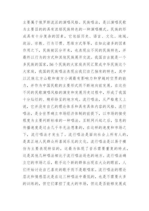 美学视域下声乐艺术的探讨论文.docx