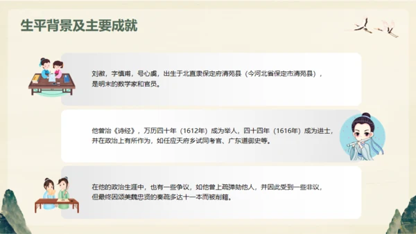 中国古代数学家明代刘徽生平介绍通用PPT模板