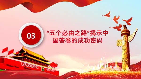 聚焦全国两会学习五个必由之路解读党课PPT