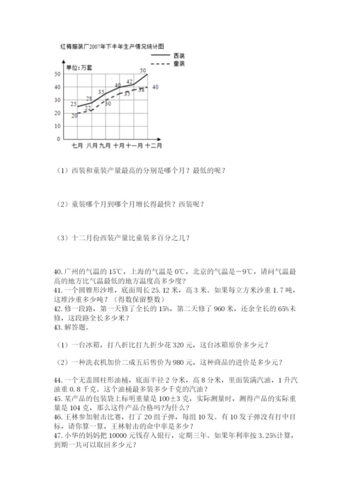 小升初数学应用题50道有答案解析.docx
