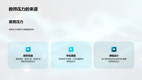 教师压力应对策略PPT模板