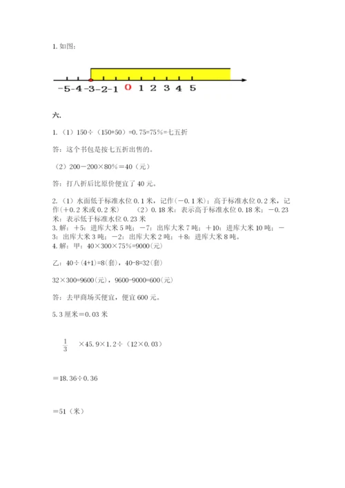 杭州文澜中学小升初数学试卷附答案（达标题）.docx