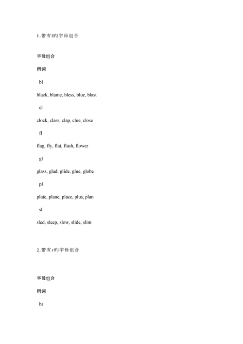超全的英语自然拼读法规则.docx