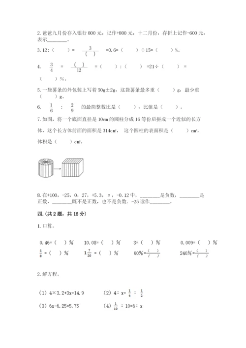 苏教版数学小升初模拟试卷带答案（达标题）.docx