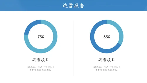 蓝色商务风经营数据分析报告