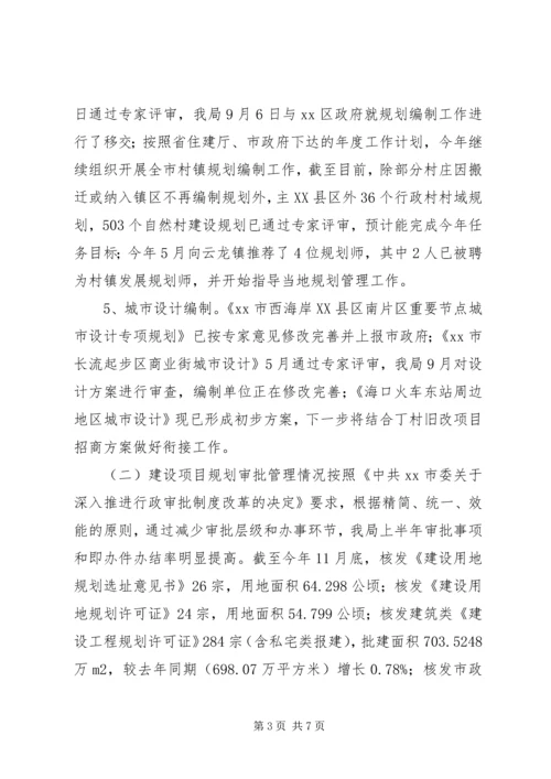 市规划局工作总结报告 (2).docx