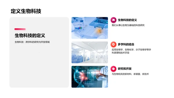 生物科技应用解析PPT模板