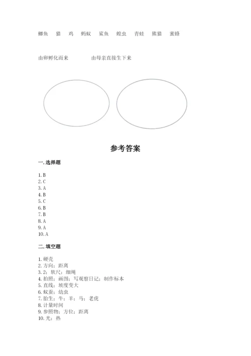 教科版三年级下册科学期末测试卷word版.docx