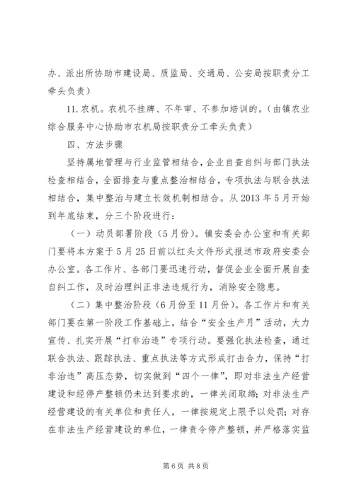 镇委打非治违工作方案.docx