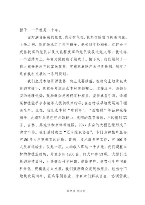 情系乡亲营造一方乐土（村党支部书记事迹材料）.docx