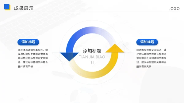集团公司蓝色简约工作总结汇报通用PPT模板
