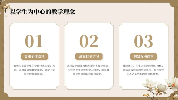 棕色中国风教师培训会PPT模板