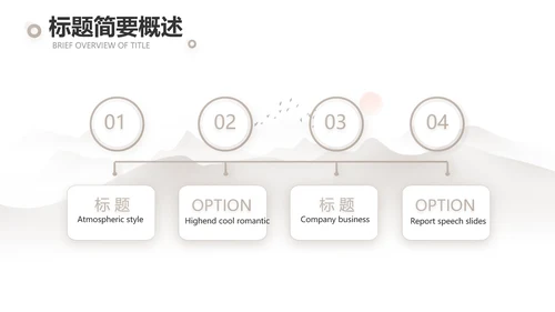 淡雅小清新诗歌朗诵动态ppt模板