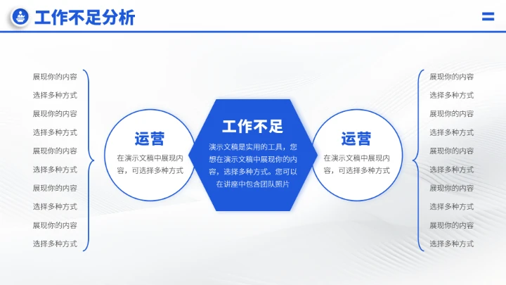 蓝色科技风年终总结汇报PPT模板