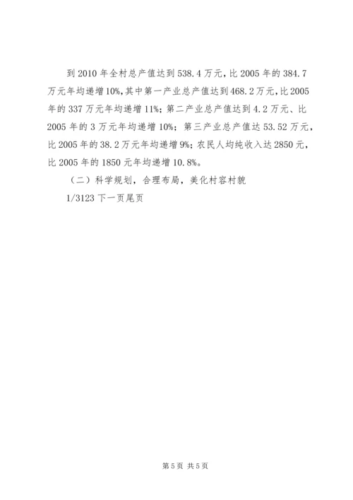 新农村建设总体规划村新农村建设规划.docx