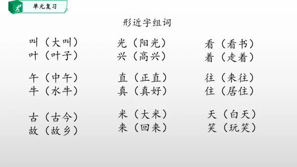 部编一年级语文下册第四单元知识清单