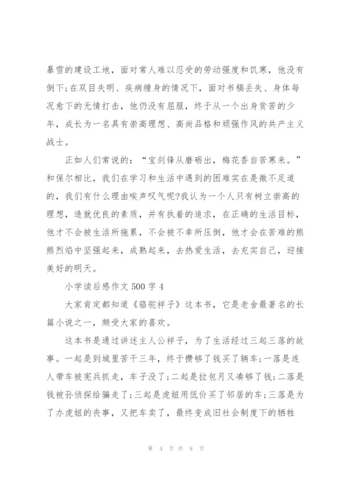 小学读后感作文500字6篇.docx