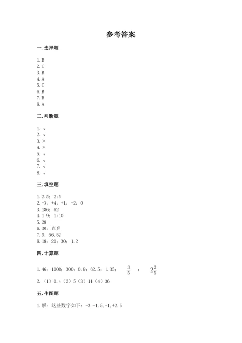 北师大版小学六年级下册数学期末综合素养测试卷【考点提分】.docx