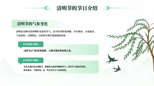 焚纸祭祖清明节风俗介绍通用PPT模板
