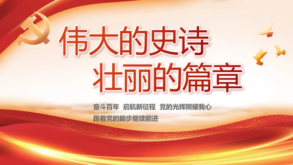 七一讲话党课党史学习教育动态PPT