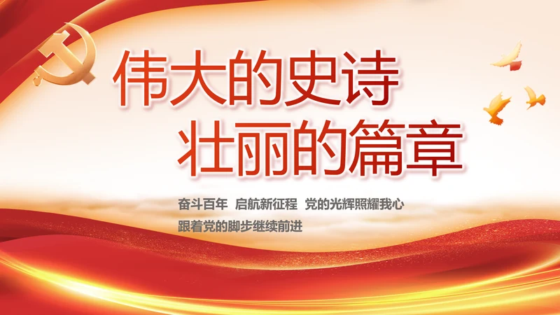 七一讲话党课党史学习教育动态PPT